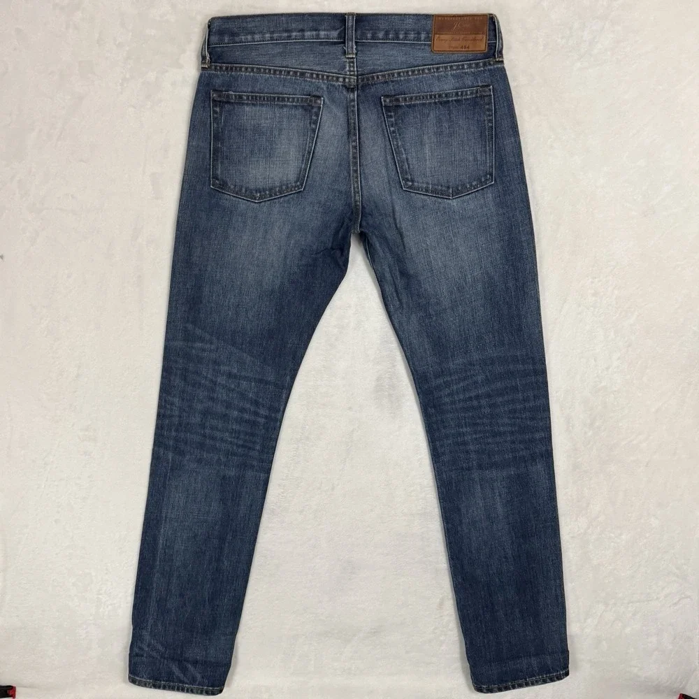 J.CREW 484 Slim Fit Jeans‎ Size 32 32x34 KAIHARA Japanese Denim Distressed